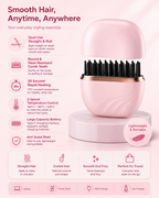 Mini Wireless Hair Straightening Comb — Smooth, Frizz-Free Hair in 30 Seconds
