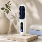 2-in-1 Cordless Hair Straightener Brush — Salon Blowout, No Cord Required