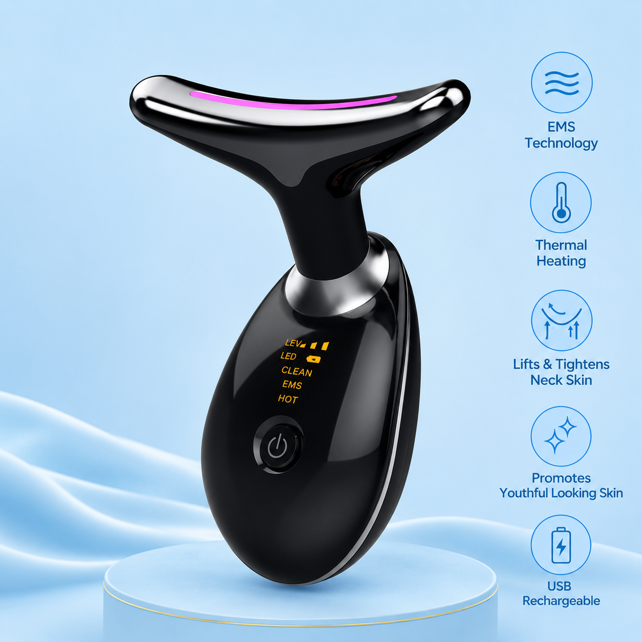 Thermal Neck Lifting And Tighten Massager Electric