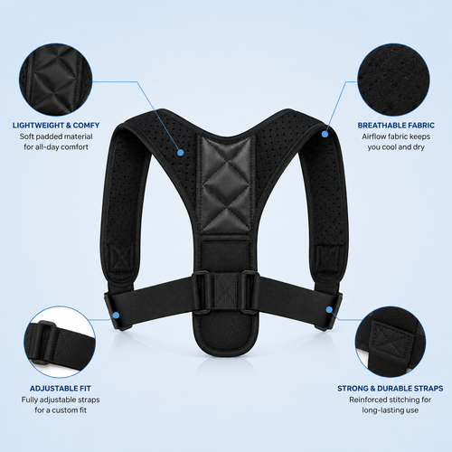 Invisible Posture Corrector Belt — Stand Taller. Ache Less. Every Day.
