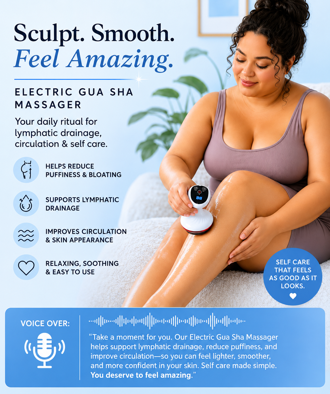 Electric Gua Sha Massager — Full Body Sculpting, Cellulite & Skin Firming