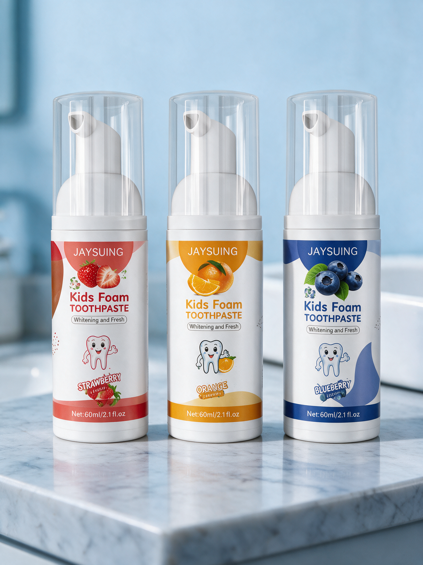 Natural Kids Foam Toothpaste Mousse - lifestyle shot