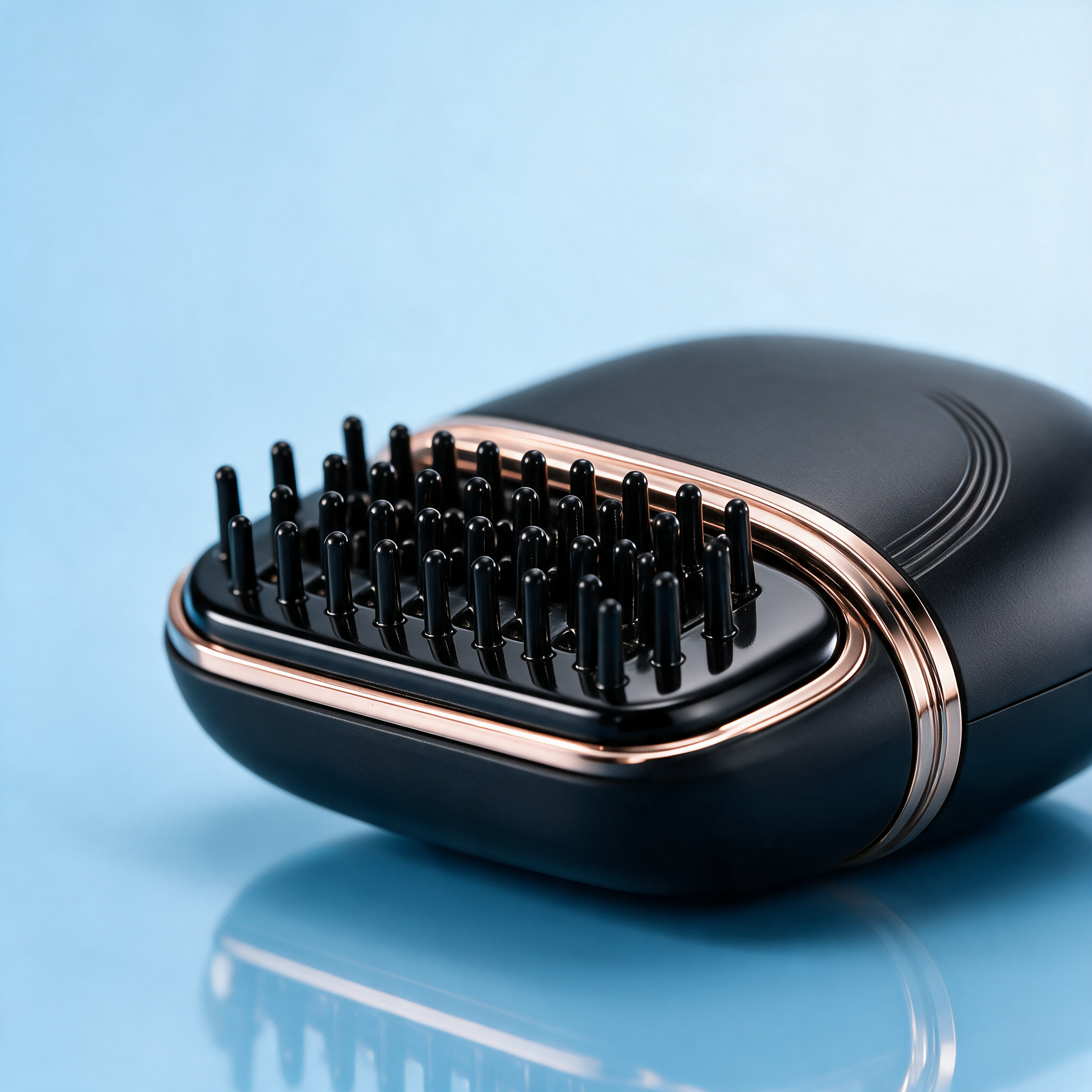 Mini Wireless Hair Straightening Comb - plate detail