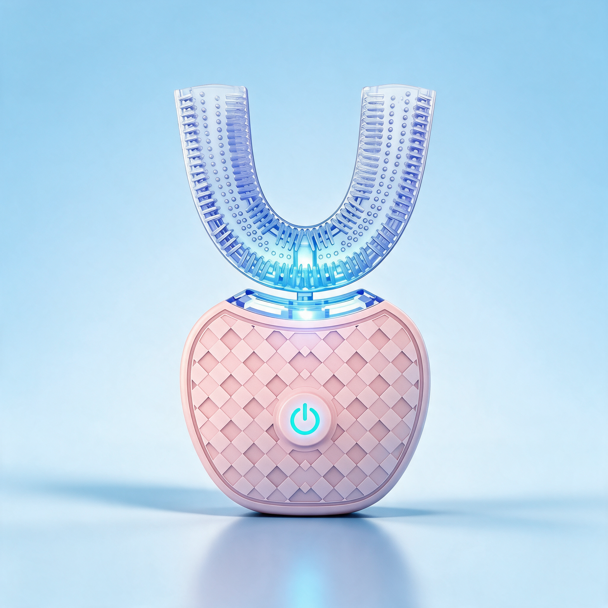 U-Shaped Toothbrush for Adults - top-down angle