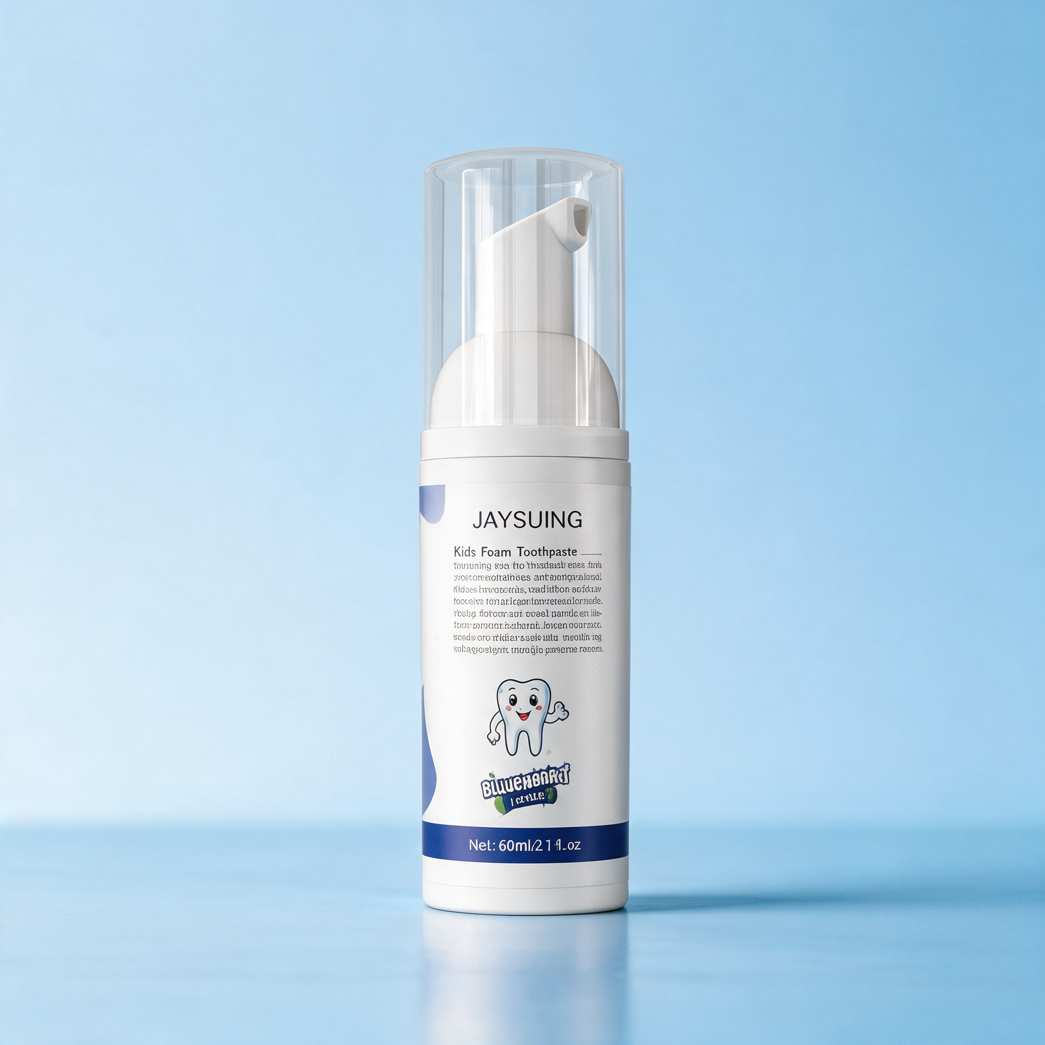 Natural Kids Foam Toothpaste Mousse - back angle