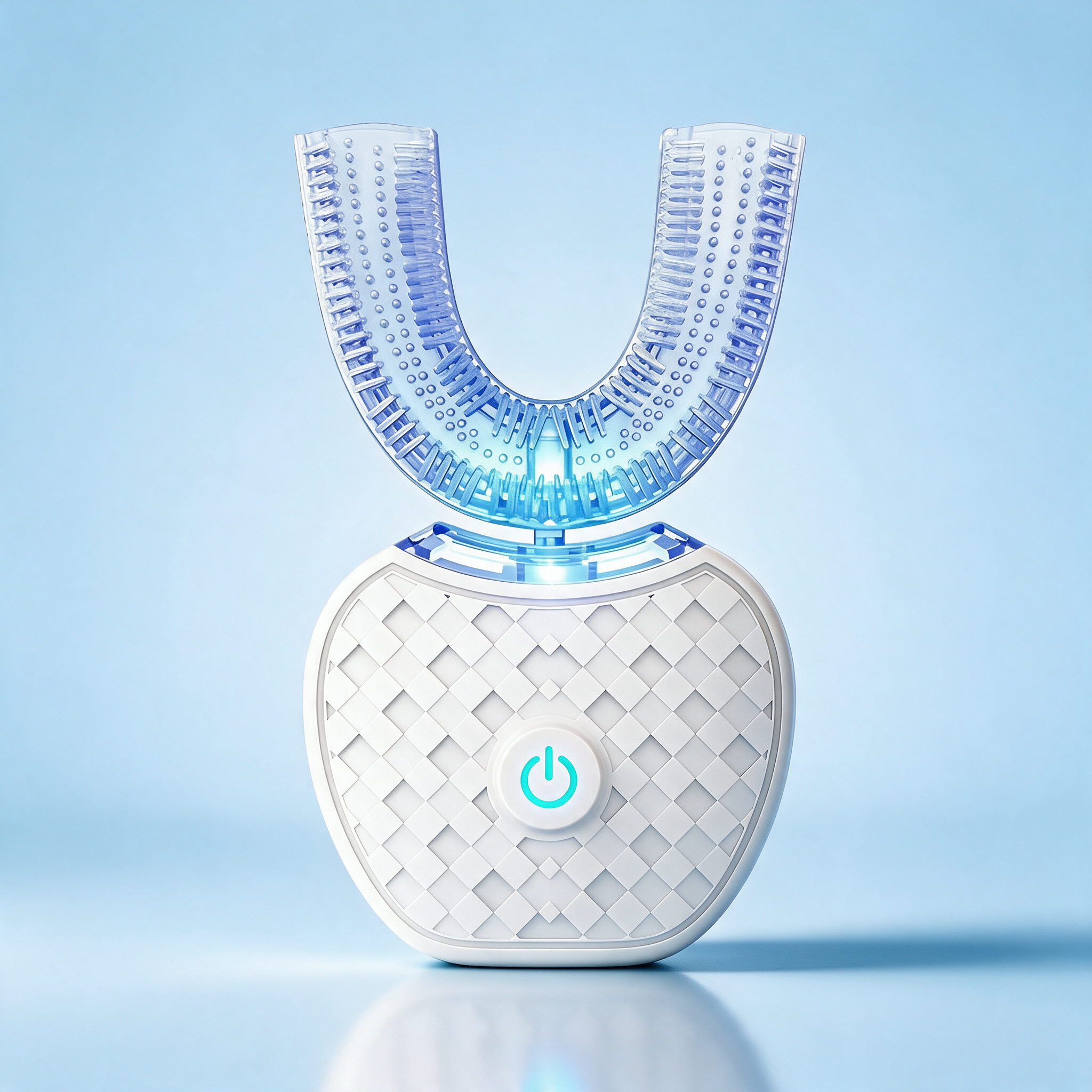 U-Shaped Toothbrush for Adults - white color variant