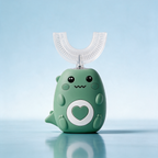 Fun U-Shaped Toothbrush for Kids - green color variant