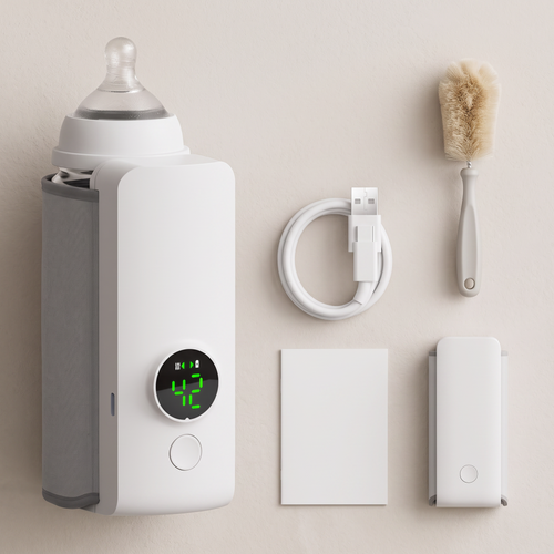 Portable Bottle Warmer - With cleaning brush set variant